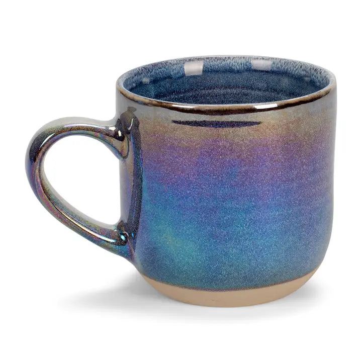 Xfganthon-Mug 4-Pack 17oz Iridescent Ribbed Purple